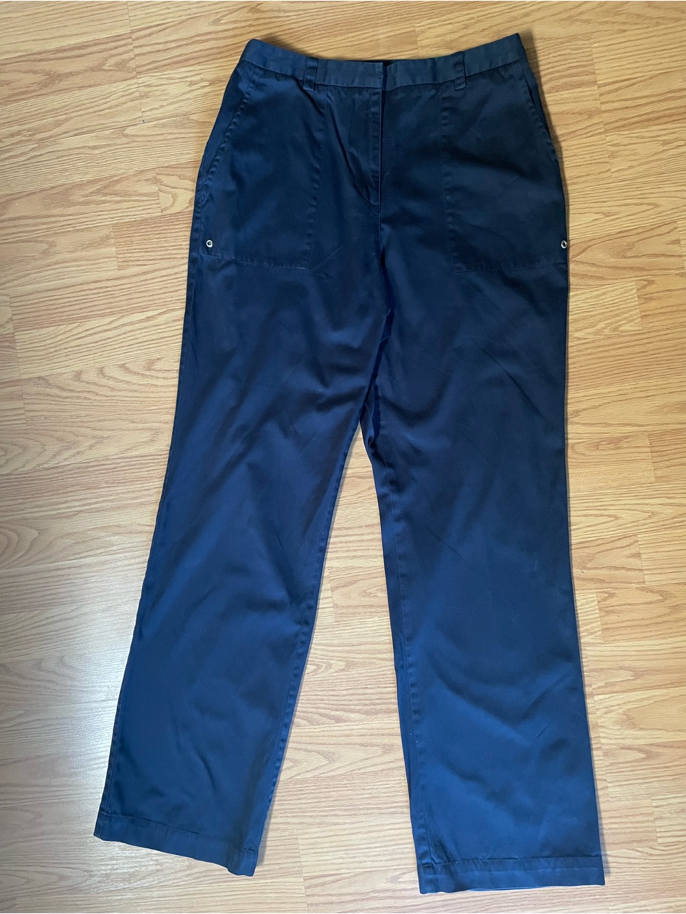 Liz Claiborne Dark Navy Straight-Leg Women's Pants